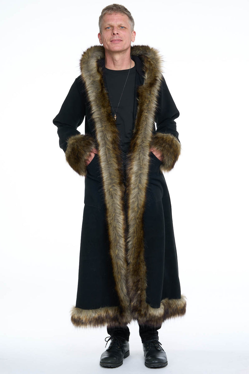 Classic Tamo Coat: Black Coat + Sable Trim – Tamo Design