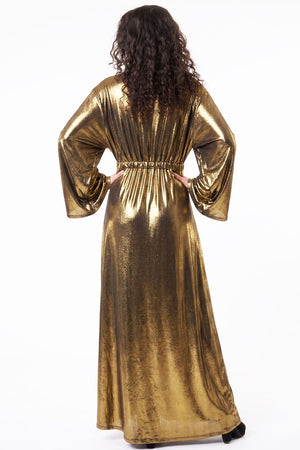 Gold Metallic Gemini Robe