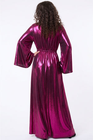 Magenta Metallic Gemini Robe