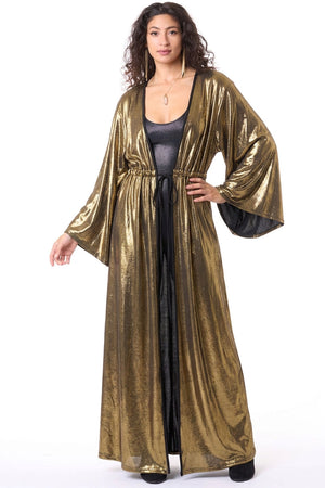 Gold Metallic Gemini Robe