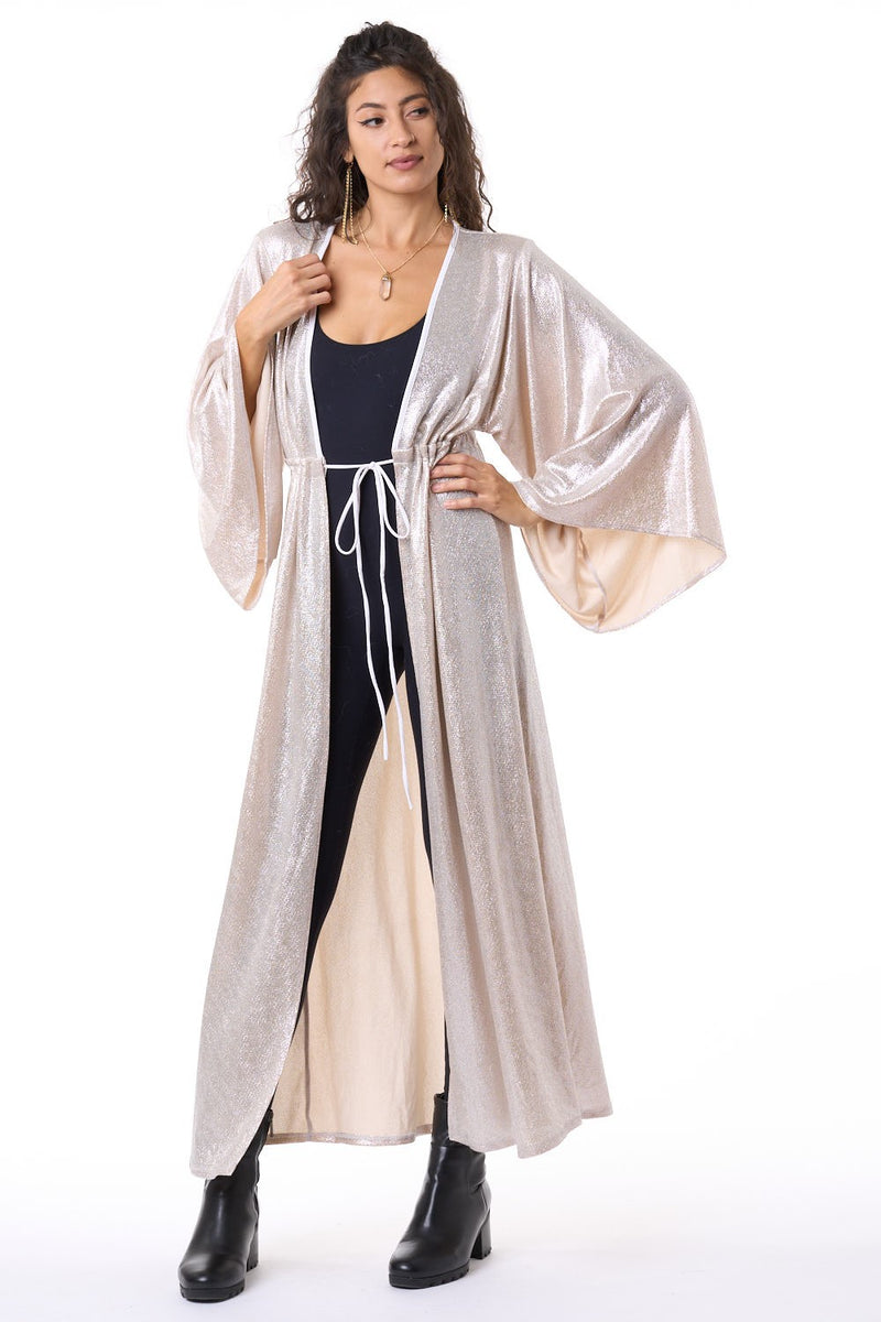 Champagne Shimmer Gemini Robe