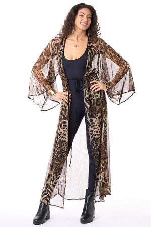 Cheetah Mesh Gemini Robe