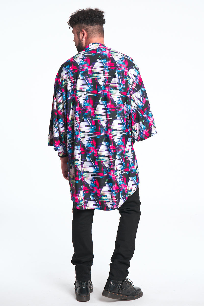 Graphic Abstract Zen Funk Unisex Kimono