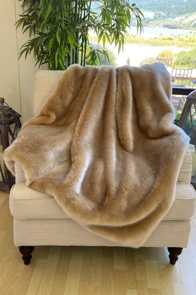 The Cloe Lux Faux Fur Blanket