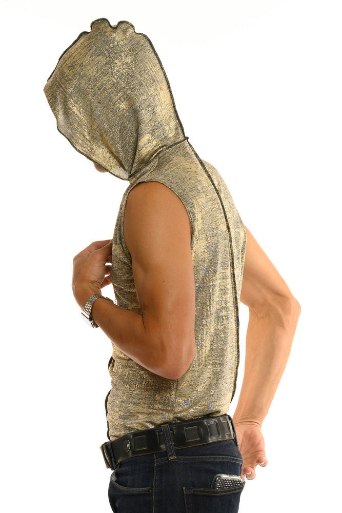 Antique Gold Sleeveless Men's Top