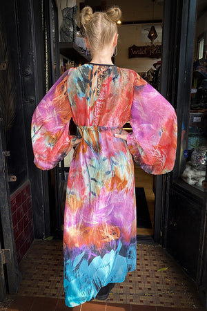 Rainbow Feather Gemini Leisure Robe
